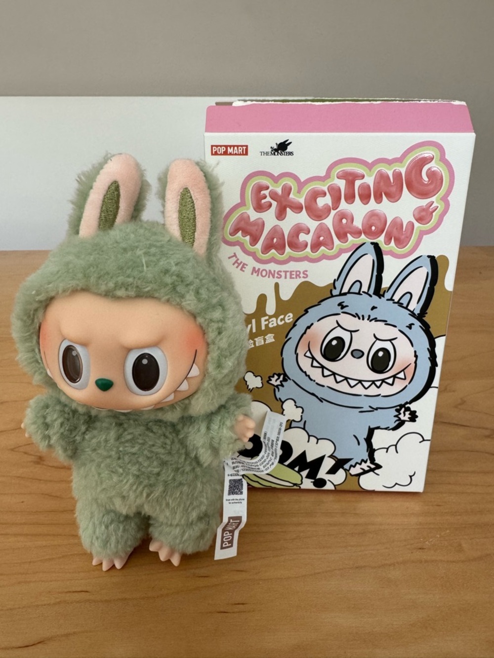 POP MART Exciting Macaron The Monsters Plush Figure - Green